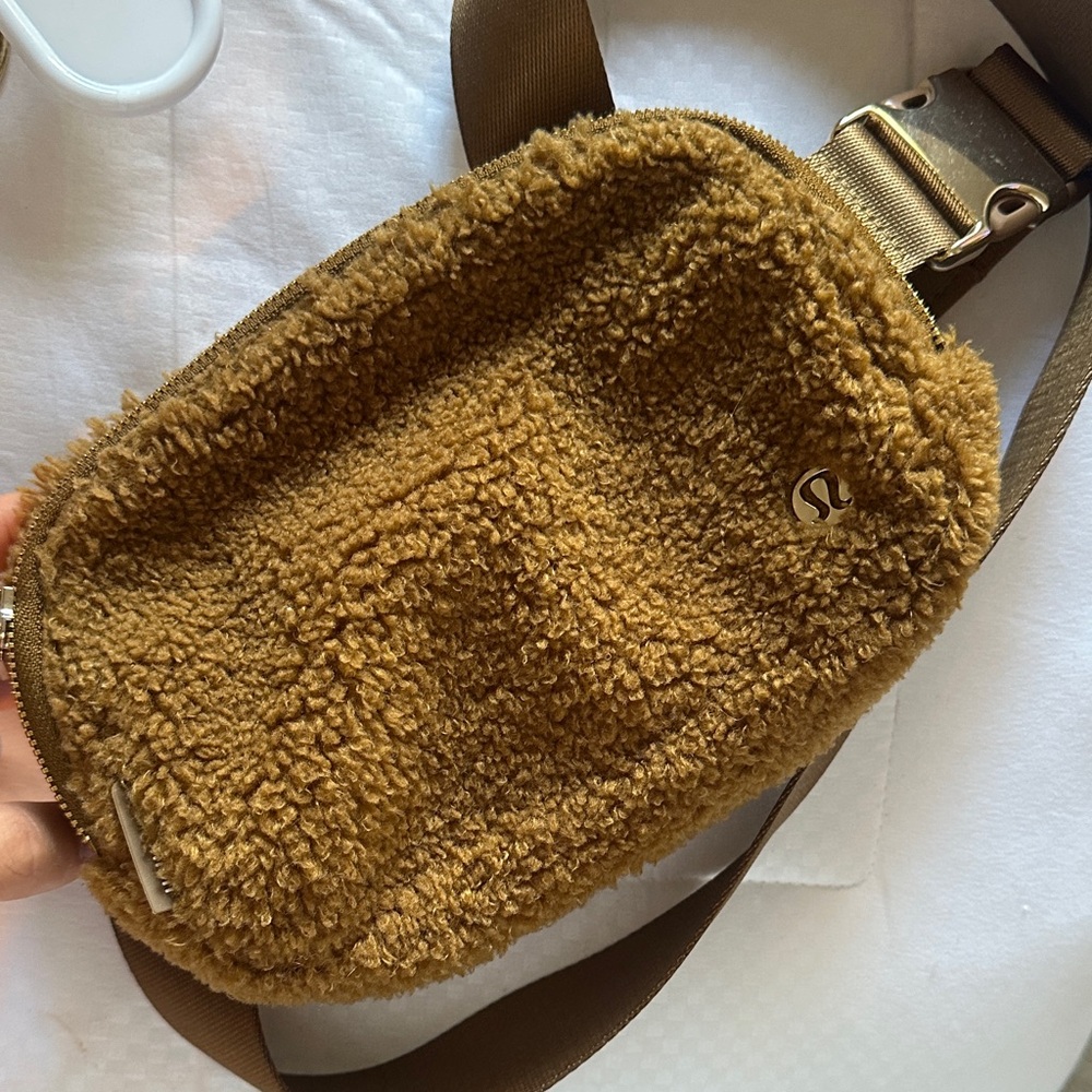 lululemon athletica Tan Sherpa Crossbody Bag